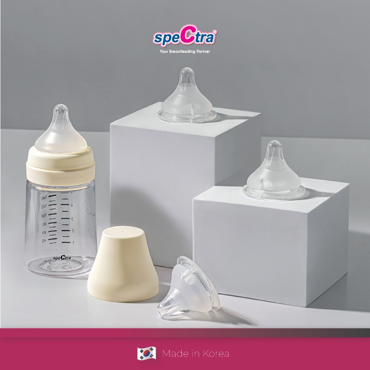 Spectra Silicone Nipple Wide Neck Dot Bayi Size M Isi 2 Piece Foto 3