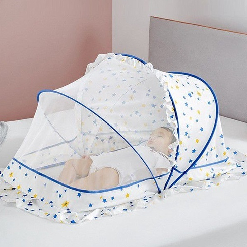 Kelambu Lipat Bayi KUB x CL Star Folding Mosquito Net Polyester PVC 118x63x60 cm Foto 4