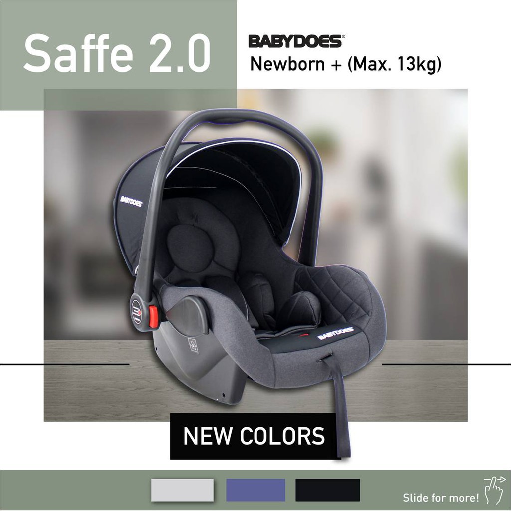 Babydoes Saffe 2.0 Infant Carrier Kursi Gendong Bayi Newborn 0-13kg Foto 5