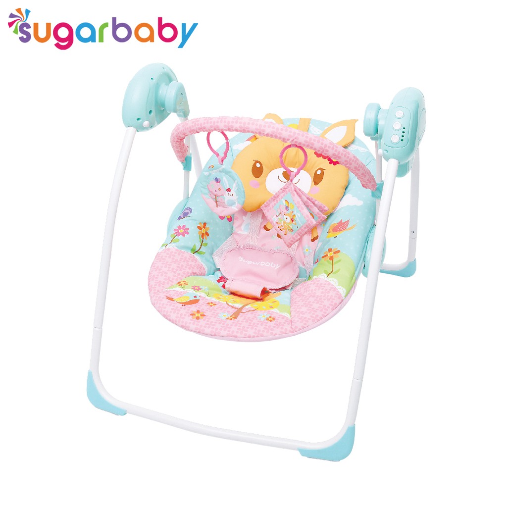 Ayunan Bayi Swing Bouncer Sugar Baby Gold Edition Otomatis dengan Bantal Anti Peyang Foto 4