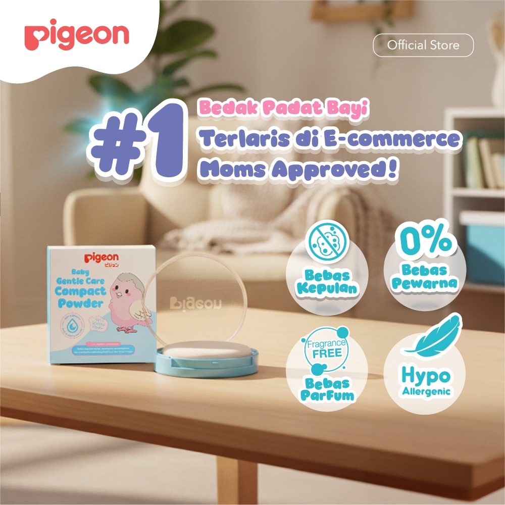 Paket Bundling Pigeon Body Cream Face Cream Powder Cake Perawatan Kulit Lengkap Foto 2