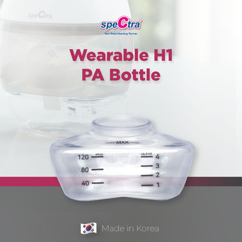 Botol Penampung ASI Spectra Wearable PA Bottle 120ml untuk Pompa Spectra H1 & H1