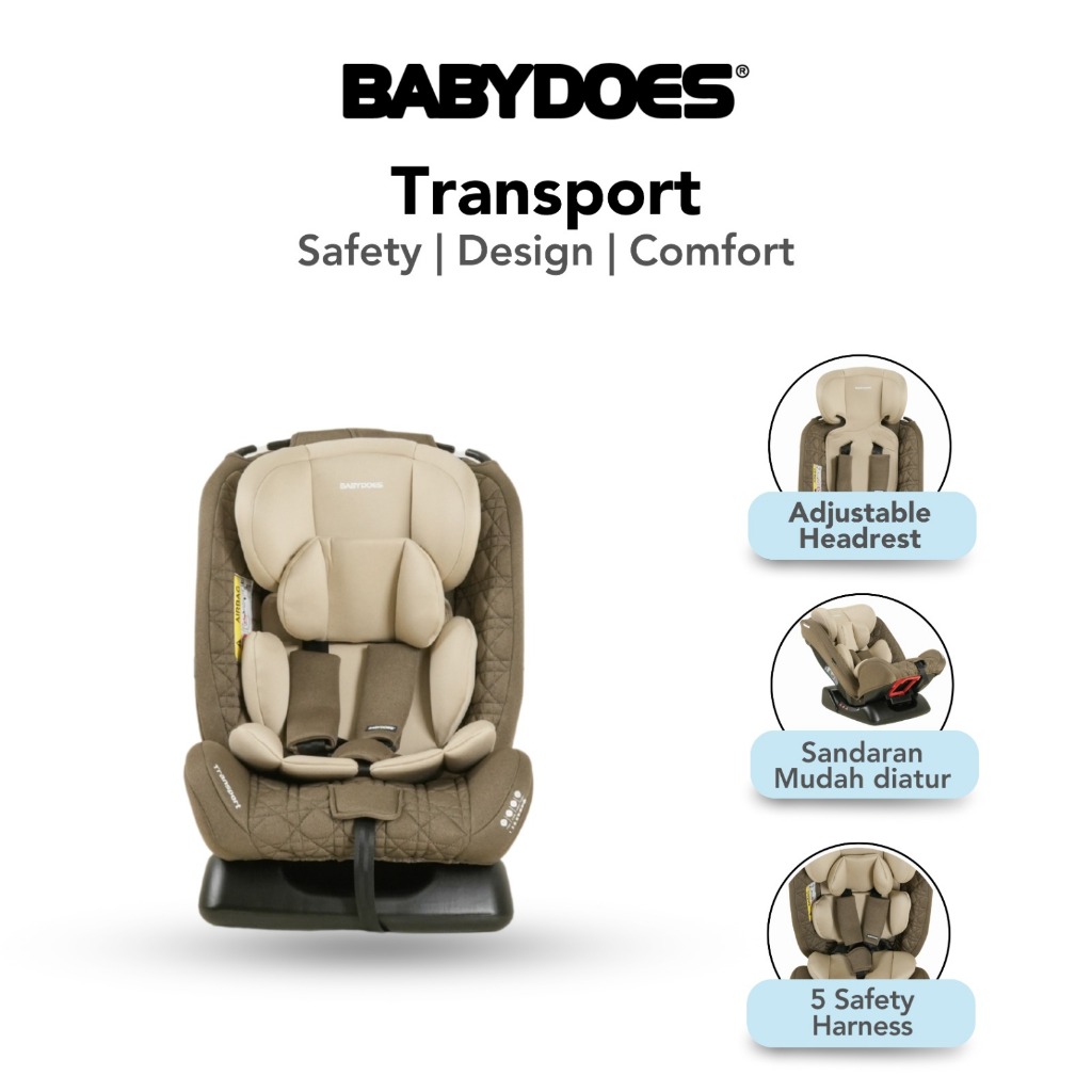 Babydoes Transport Car Seat Grup 0+/I/II/III 5 Point Harness ECE R44/04