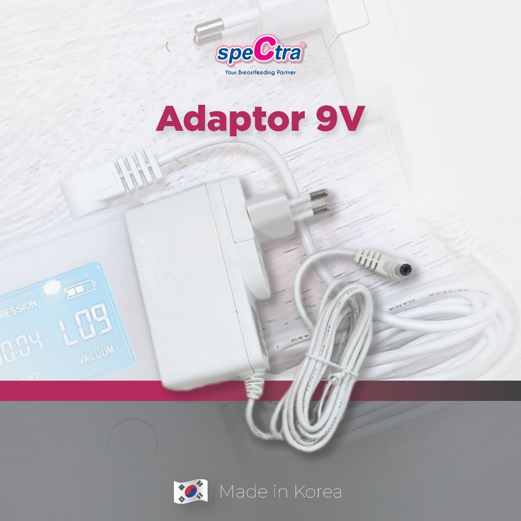 Adaptor Charger 9V Spectra UES 18LCP-090140SPA untuk Pompa ASI Tipe 9+ SN 1703 ke