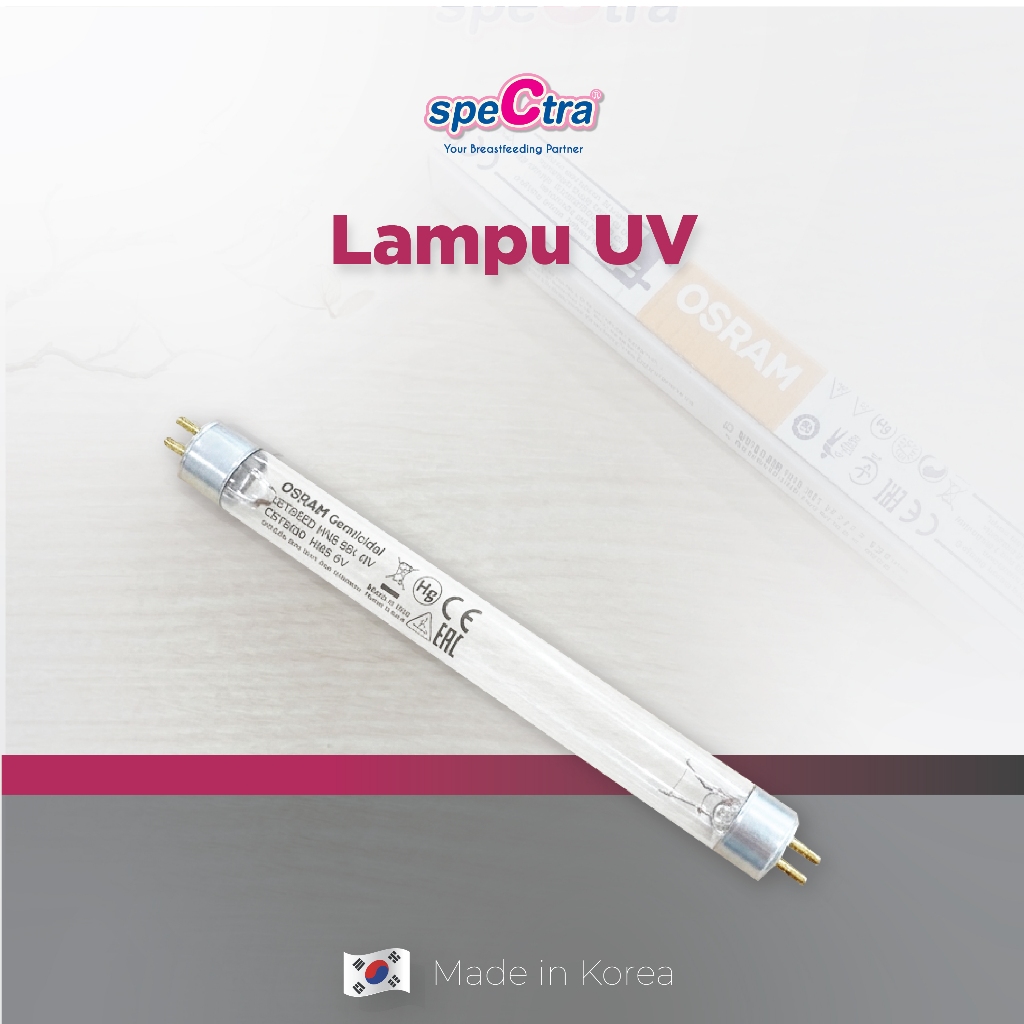 Lampu UV Sterilizer Osram Spectra Puritec HNS 4W G5 Germicidal UVC Made in Italy