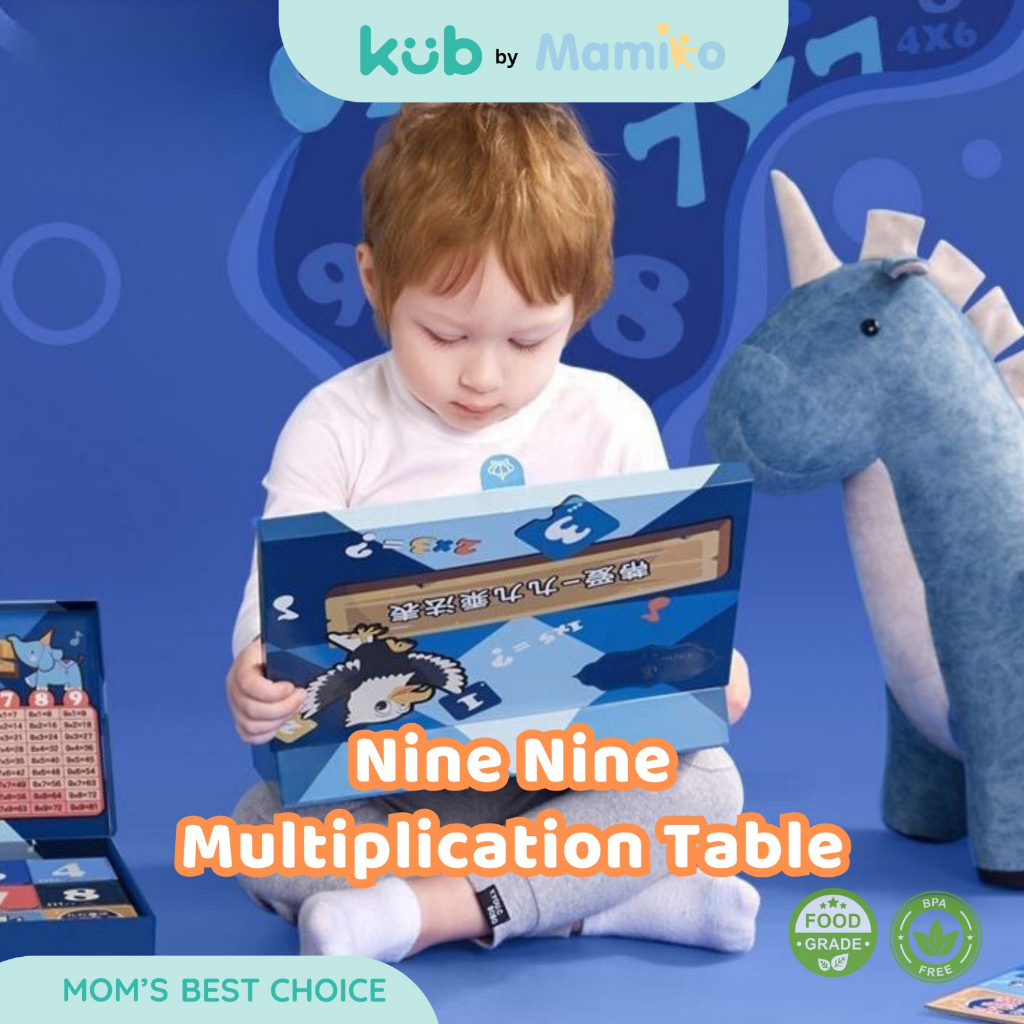 Puzzle Perkalian Anak KUB x CL Nine Nine Multiplication Table Mainan Edukatif Mandarin Foto 4