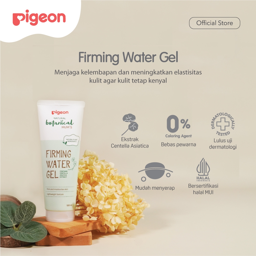 Pigeon Botanical Mum's Skincare Kit Cream Stretch Mark Firming Gel Body Oil Foto 3
