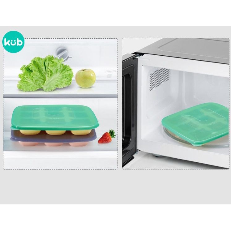 Cetakan Es Silikon KUB Ice Mould With Cover 9 Grid 30ml BPA Free Baby Foto 7