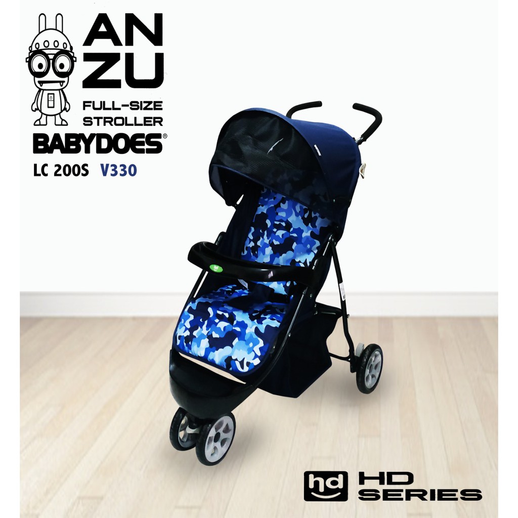 Babydoes ANZU Stroller 3 Roda Ringan untuk Bayi 0-36 Bulan Kapasitas 15 kg Foto 8