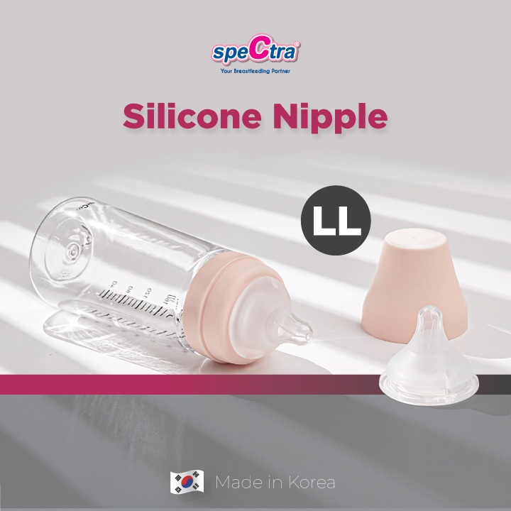 Spectra Silicone Nipple Dot Bayi Wide Neck Size XL/LL Isi 2 Pcs untuk Usia Foto 2
