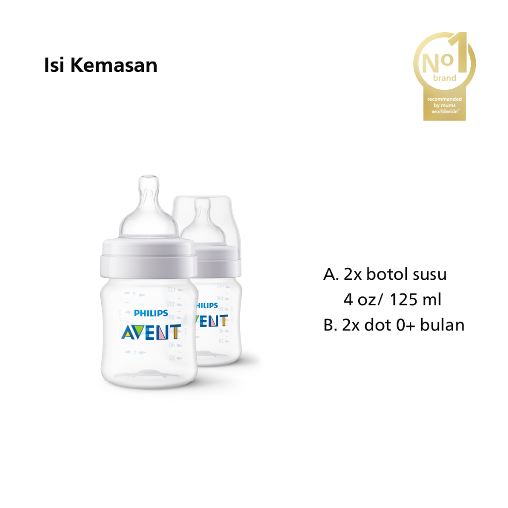 Philips Avent Classic+ Anti-Kolik 125ml Foto 2