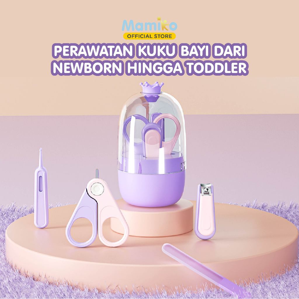 Mamiko Baby NailCare 5in1 Set Alat Perawatan Kuku Bayi dengan Clipper 360° dan Kotak Foto 2