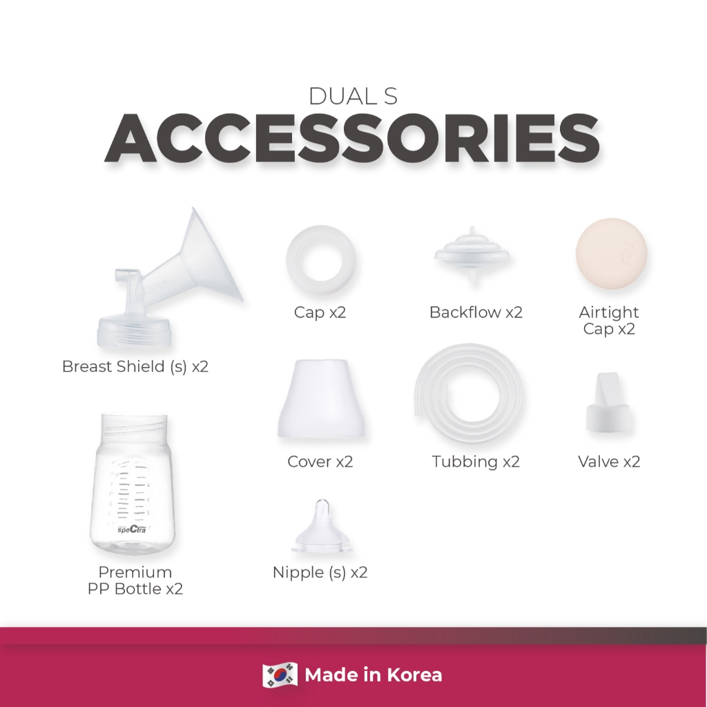 Spectra Dual S Double Electric Breastpump Pompa ASI Elektrik Ganda Korea Foto 4