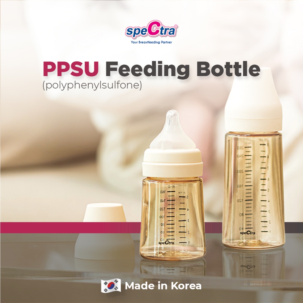 Botol Susu Spectra PPSU 260 ml Polyphenylsulfone untuk Bayi Usia 3-6 Bulan