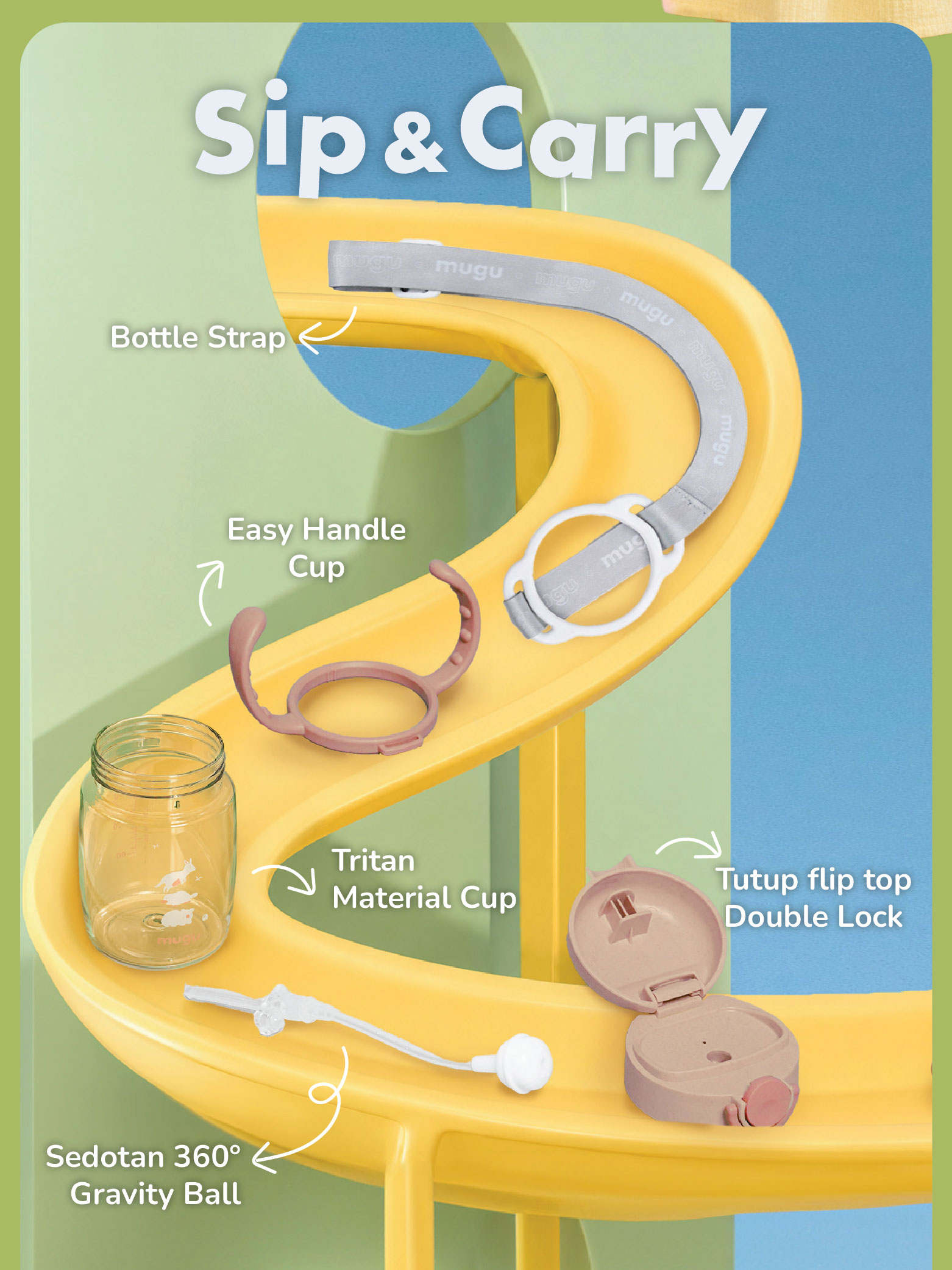 MUGU Universal Water Bottle Strap Foto 7