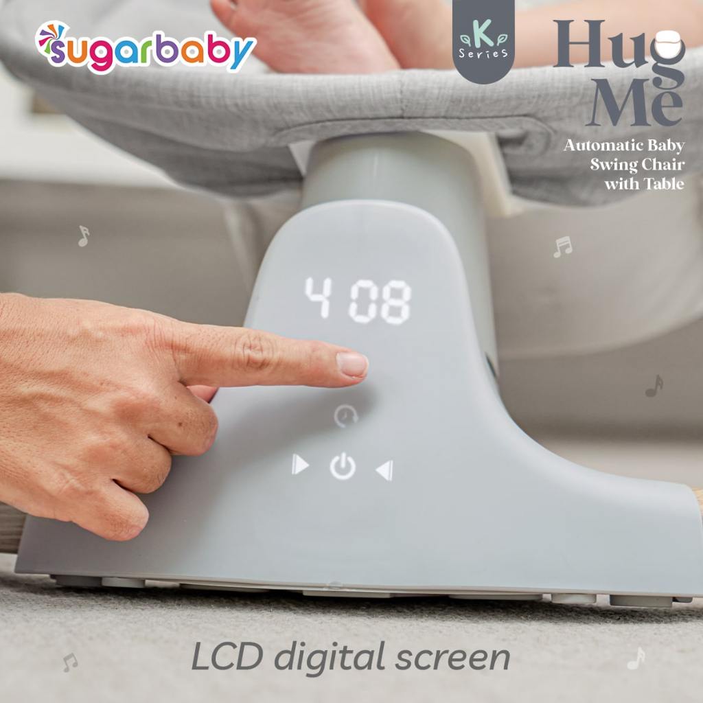 Sugarbaby HUG ME K Series Ayunan Bayi Otomatis Swing Chair Side to Side Bluetooth Foto 5