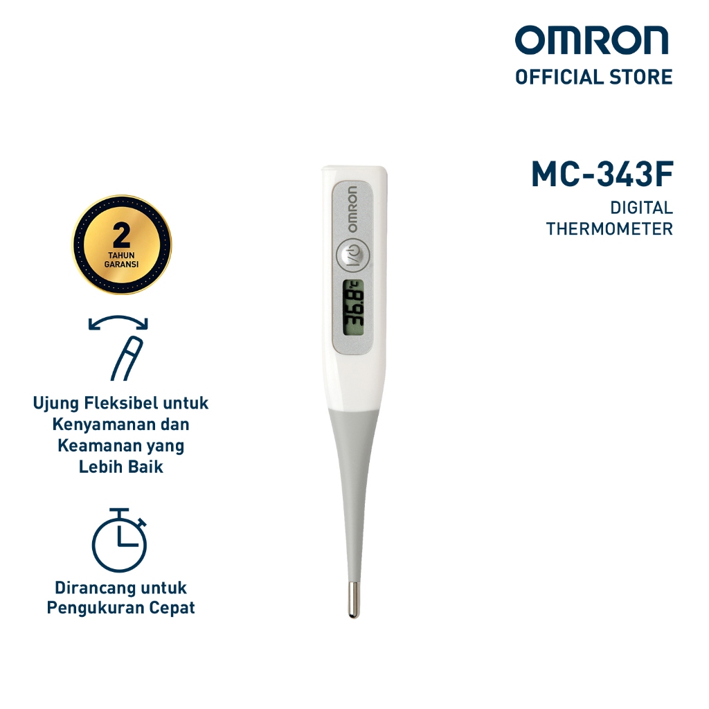 Termometer Digital OMRON MC-343F Pengukur Suhu Cepat Oral Rektal Ketiak