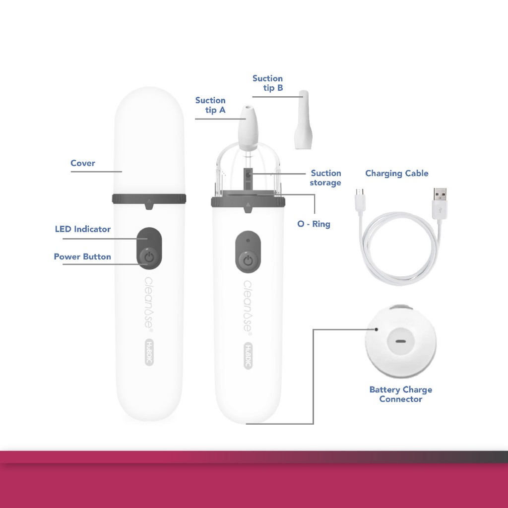 Nasal Aspirator Elektrik Hubdic HNA-300 untuk Bayi dan Anak Rechargeable Foto 3