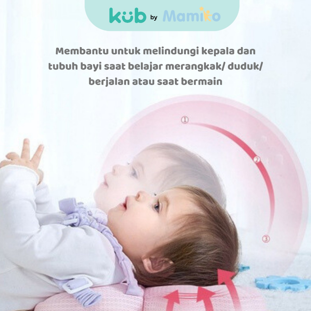 Bantal Pelindung Kepala Bayi KUB CL Summer Anti Fall Pillow Ransel Belajar Jalan Foto 3