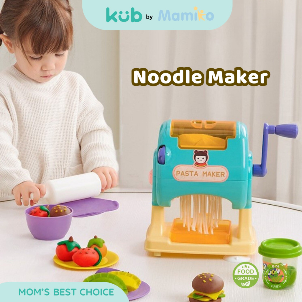 Mainan Edukatif KUB Noodle Maker Pembuat Mie dari Tepung Liat Food Grade Foto 6