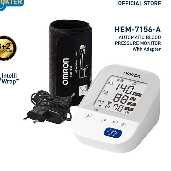 Omron Tensimeter Digital HEM-7156T-AP Monitor Tekanan Darah dan Detak Jantung Foto 3