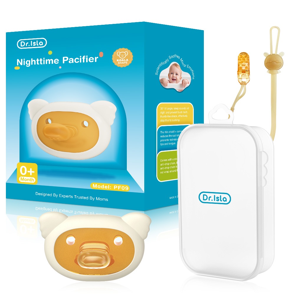 Dr.isla Empeng Bayi Orthodontic 2PCS Set 0-3 Tahun BPA Free dengan Rantai Anti Hilang Foto 7