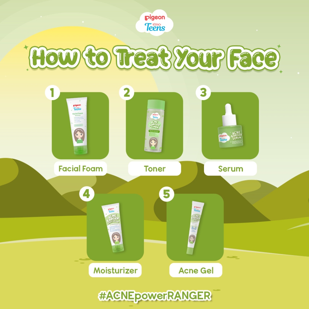 Toner Pigeon Teens Acne Ranger 100ml Anti Jerawat Alcohol Free BPOM Foto 2