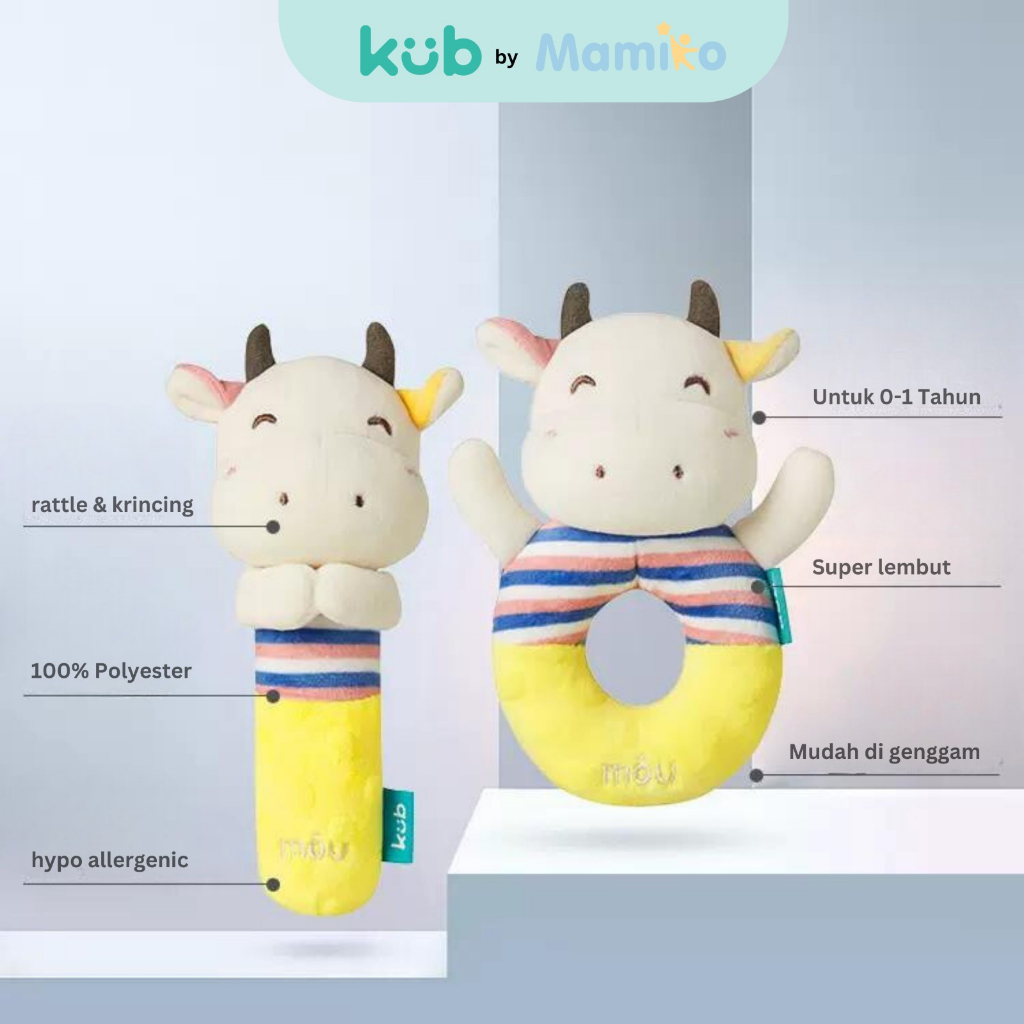 KUB Baby Soothing BB Stick Mainan Bayi Penenang Rattle Lion Tiger Foto 4