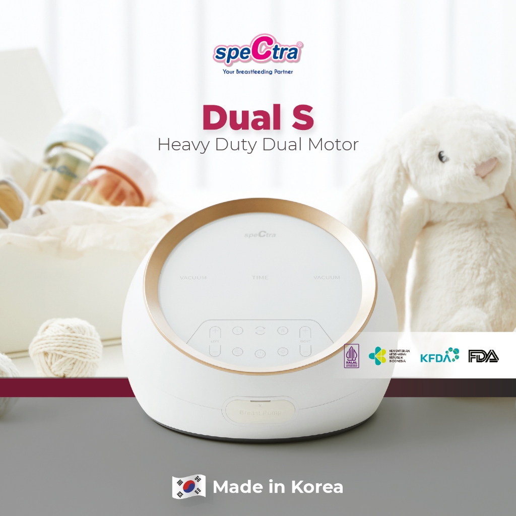 Spectra Dual S Double Electric Breastpump Pompa ASI Elektrik Ganda Korea Foto 5
