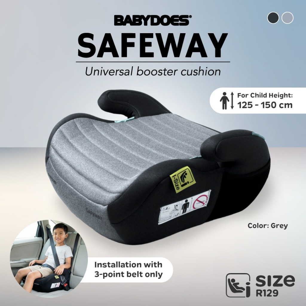 Babydoes Safeway Booster Seat Universal Car Seat Kursi Mobil Anak R129 Certified Foto 6