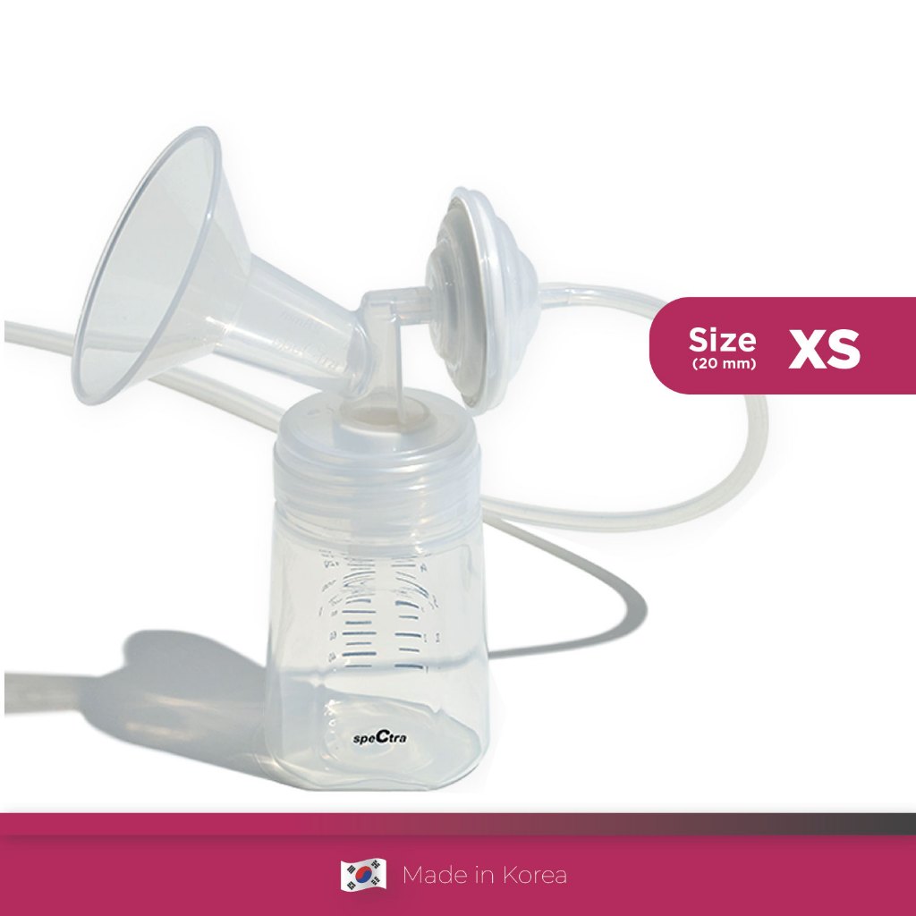 Spectra Breastshield Set Corong XS 20mm dengan Botol Susu PP 160ml Aksesoris Pompa ASI Foto 2