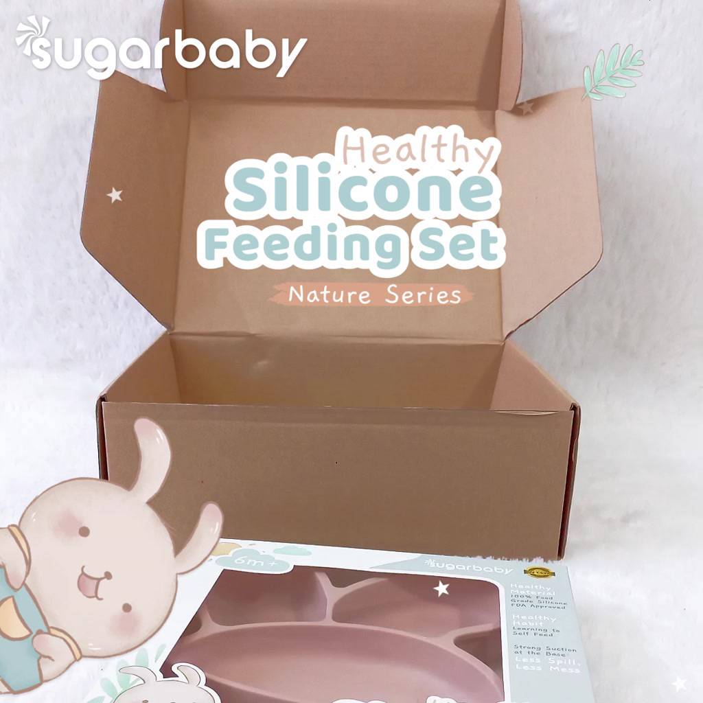 Sugarbaby Gift Box Nature Series & Congrats Card Kemasan Kado Kosong Feeding Set