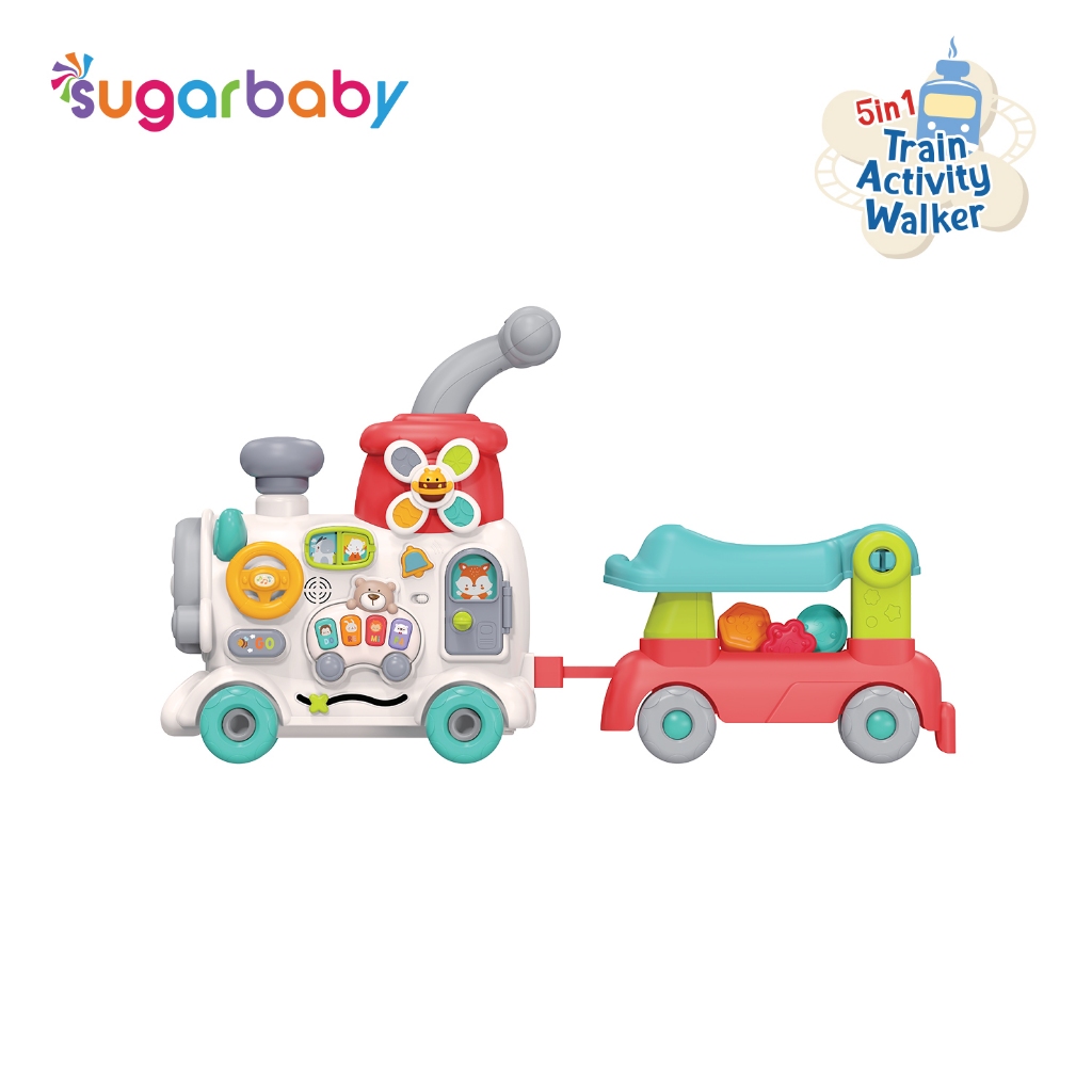 Sugarbaby Train Activity Walker 5in1 Push Walker Kereta Mainan Edukatif Bayi Foto 6