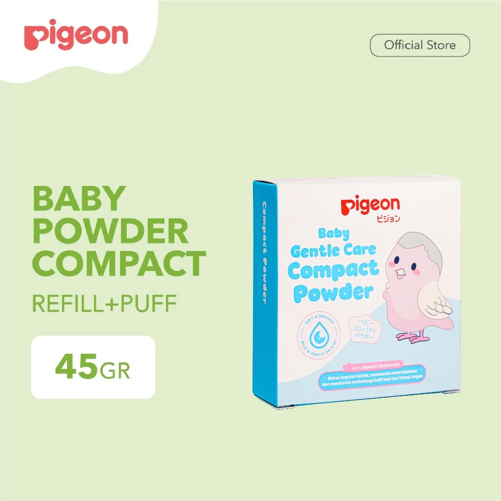 Pigeon Paket Perawatan Bayi Lengkap: Bedak Padat Chamomile 45gr, Pasta Gigi, Cotton Bud Small Foto 2