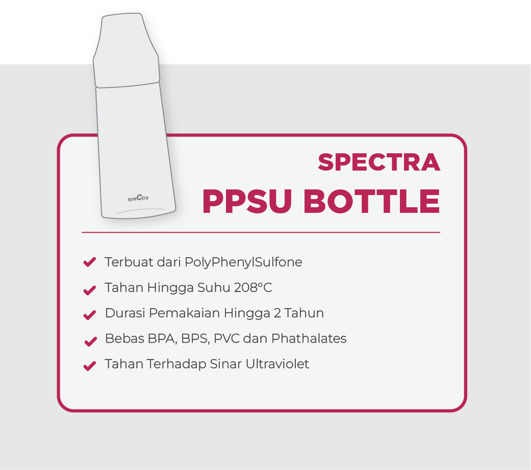 Botol Susu Bayi Spectra PPSU 160 ml Polyphenylsulfone Anti Panas & Tahan Lama Foto 8