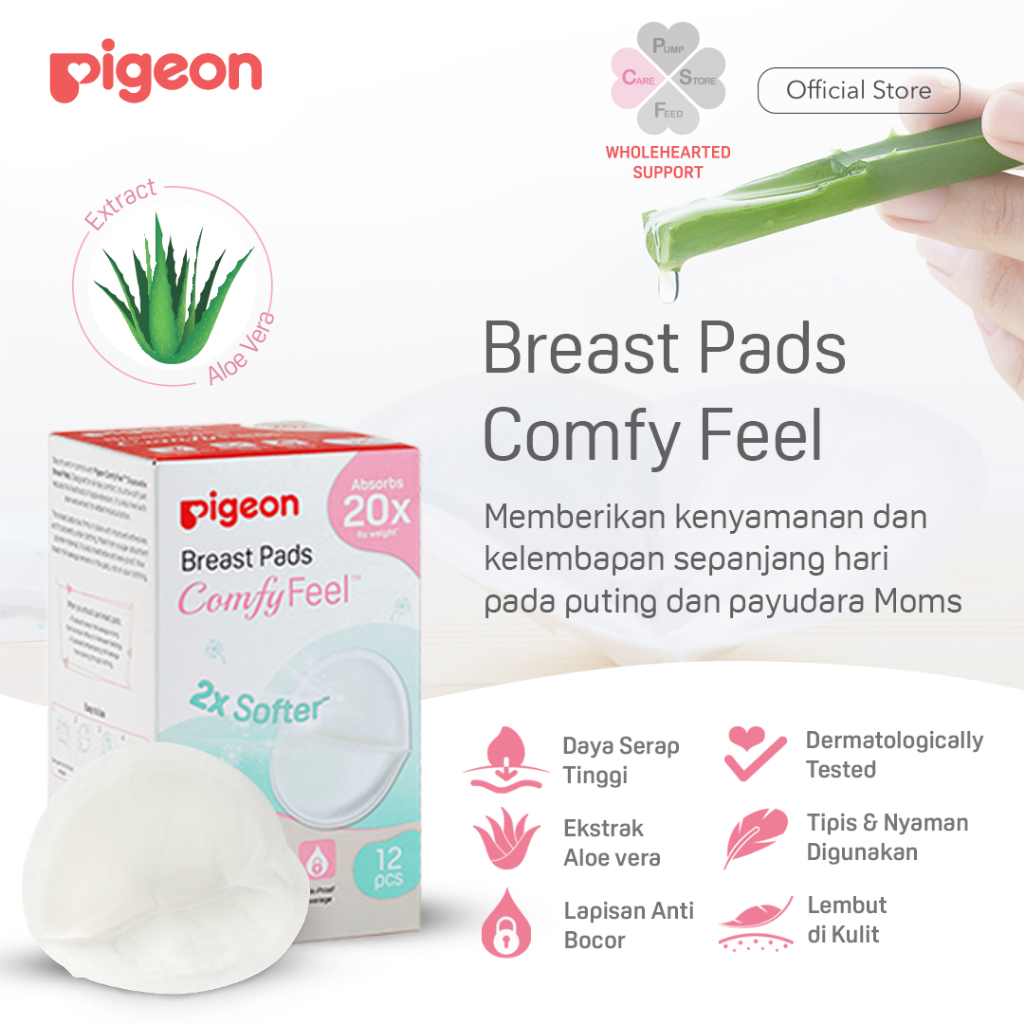 Pigeon New Mom Starter Kit 3 in 1 Breast Pump Manual, Breast Pads Comfyfeel, Foto 5