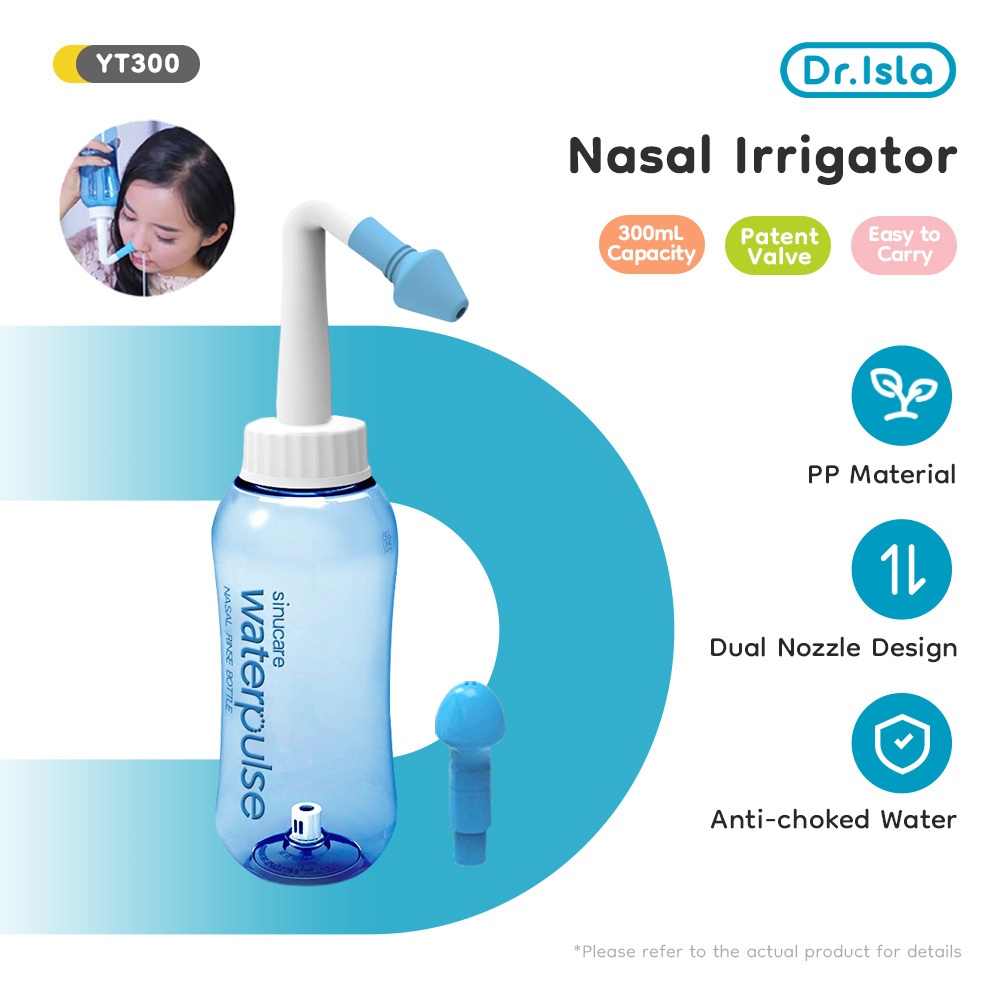 Dr.isla YT300 Waterpulse Nasal Wash Alat Cuci Hidung Sinus Neti Pot 300ml Portable Foto 2
