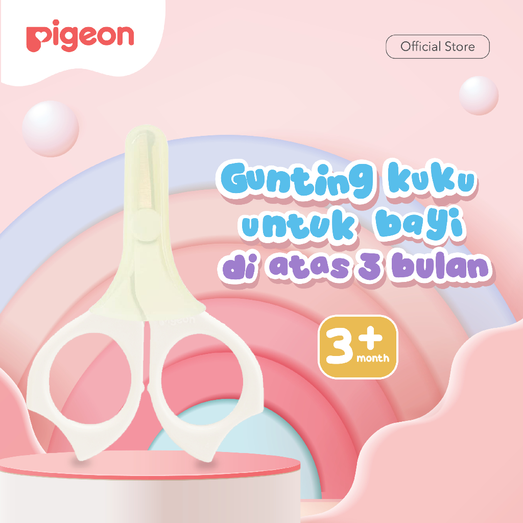 Gunting Kuku Bayi Pigeon Baby Nail Scissor Ujung Bulat Aman Untuk Bayi 3 Bulan Foto 5