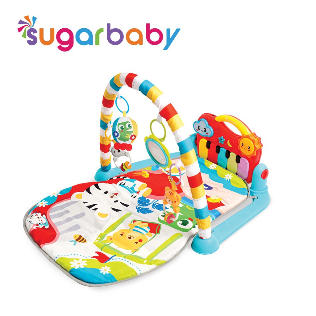 SUGARBABY Day & Nite Piano Playmat Mainan Bayi 4 Tahap dengan Fun Projector & Foto 7