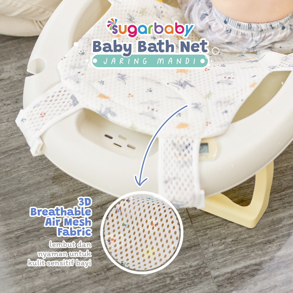 Sugar Baby Ultrasoft Baby Bath Pillow & Bath Net Bantal Mandi Bayi dan Jaring Foto 4