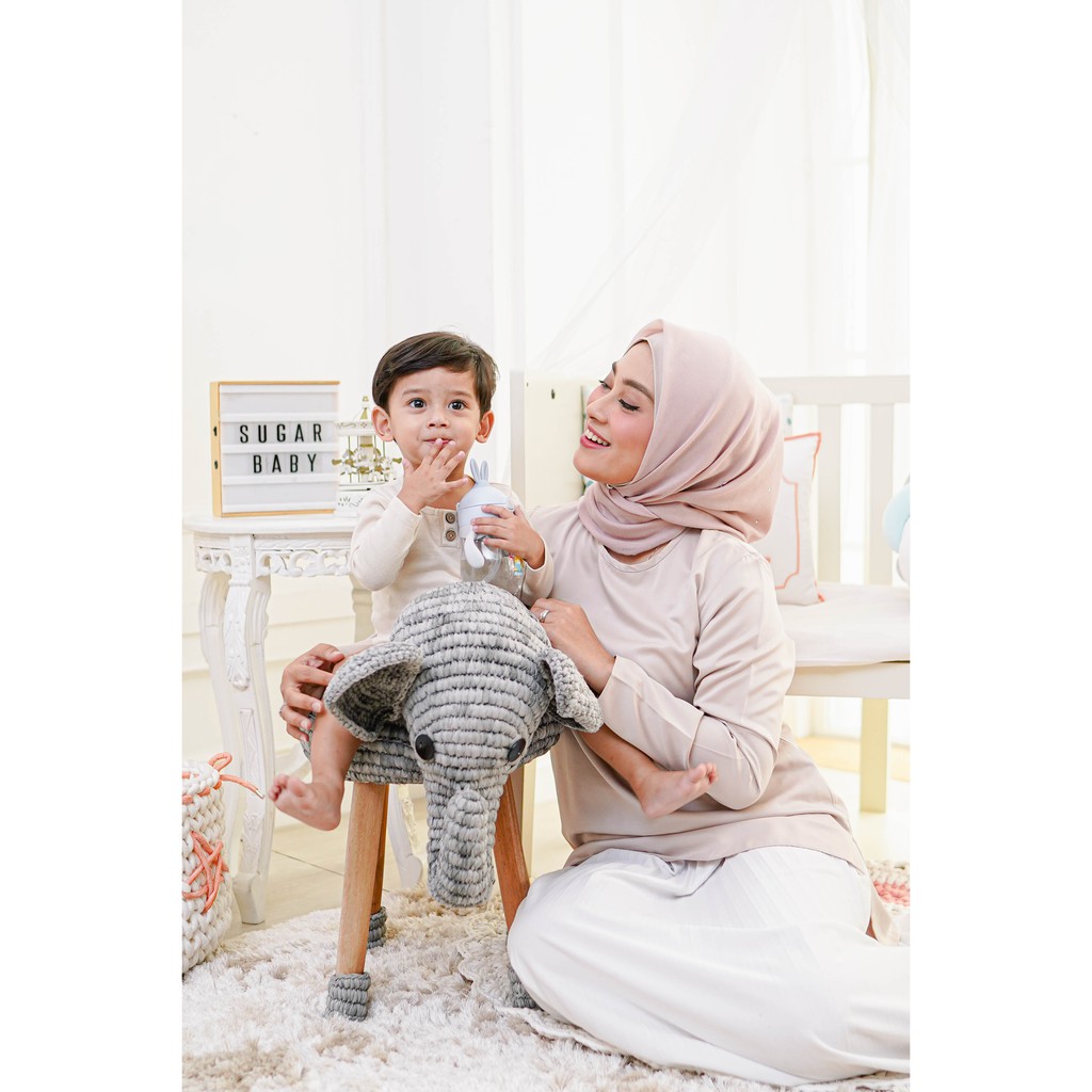 Sugar Baby TRITAN Sippy Cup Rabbit Botol Minum Bayi 270 ml Anti Bocor Sedotan Foto 5