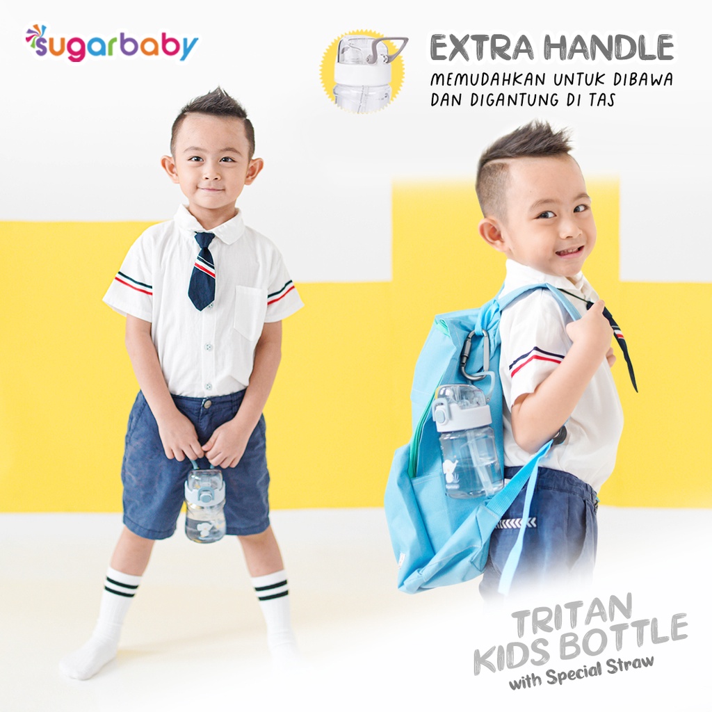 Sedotan & Sikat Pembersih Replacement Sugarbaby untuk Botol Tritan Kids TKBST400 Foto 4