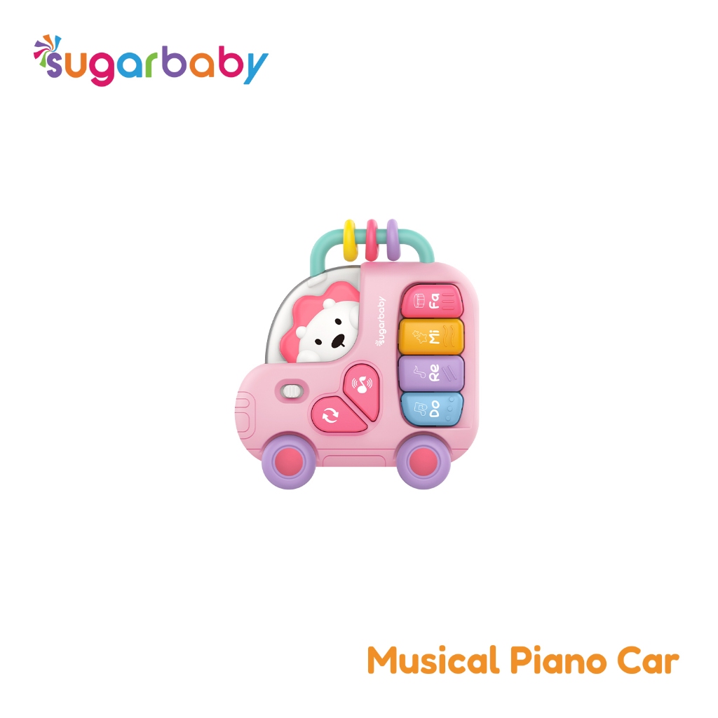 Mainan Edukasi Bayi Sugarbaby Music Car with Soothing Toys 2in1 Teether & Musik Foto 8