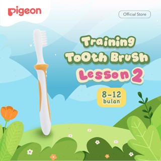 Pigeon Training Toothbrush Lesson Set 1-4 Sikat Gigi Bayi Tahap Pertama Foto 6