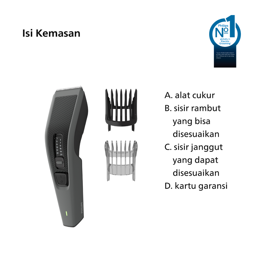 Philips Hair Clipper HC3525/15 DuraPower Foto 2