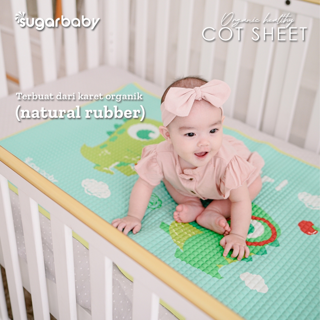 Perlak Bayi Sugar Baby Organic 90x60cm Waterproof Anti Bocor BPA Free Foto 4