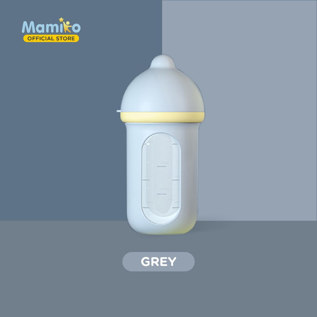 Mamiko Botol Susu Silikon KUB Cool 240 ML BPA Free dengan Sedotan Foto 5