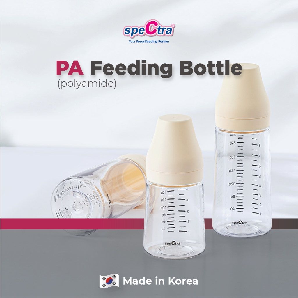 Botol Susu Spectra Baby Bottle PA 260ml Polyamide 2pcs Set Tanpa Dot Foto 2