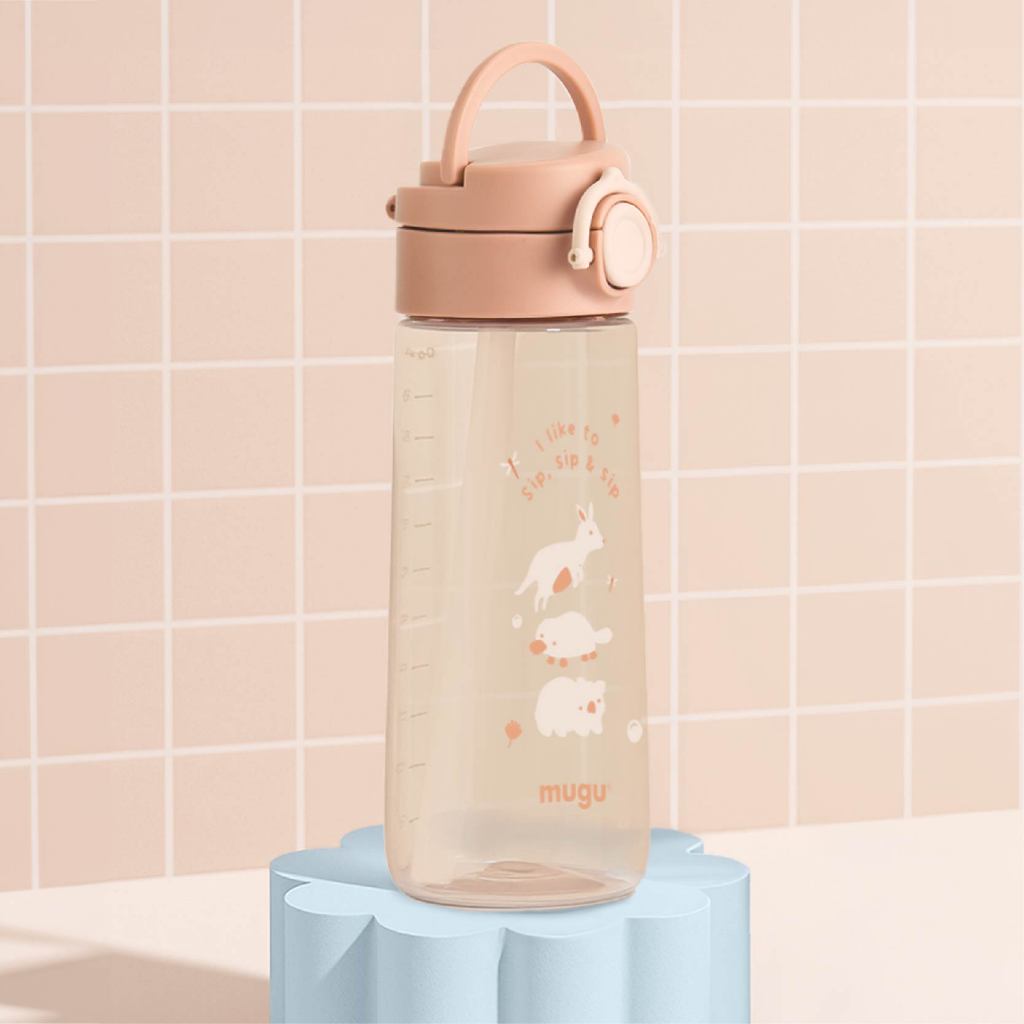 Botol Minum Anak Mugu Tritan Anti Tumpah Foto 7
