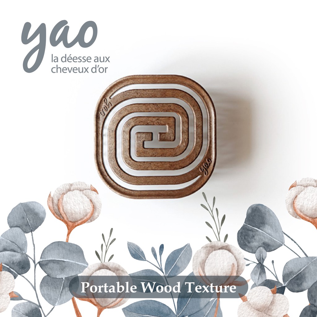 Sisir Rambut Anti Rontok Yao Portable Wood Texture Asli Korea Foto 3
